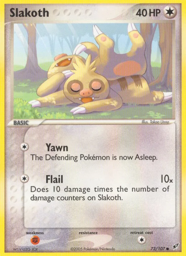 Slakoth Pokemon card