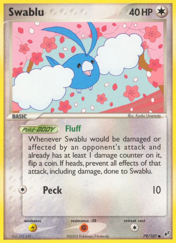 Swablu Pokemon card