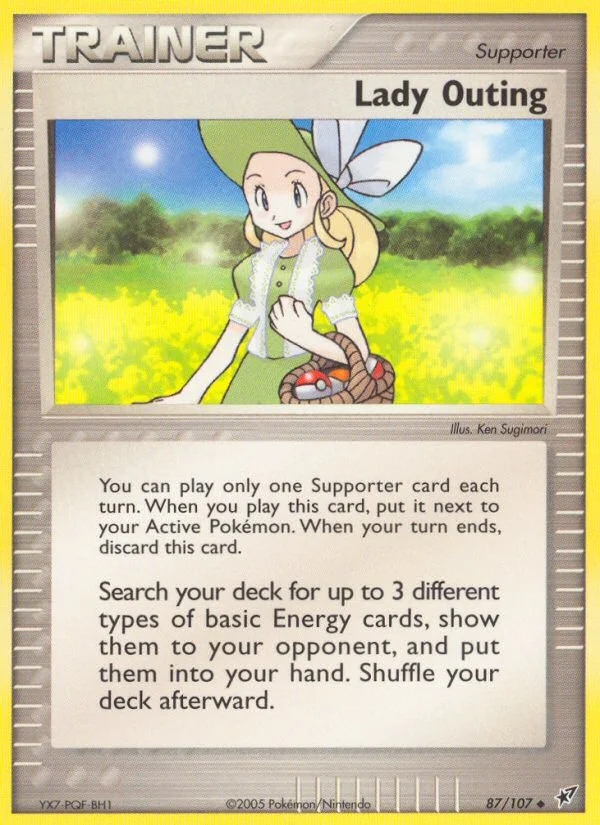 Lady Outing Pokemon card