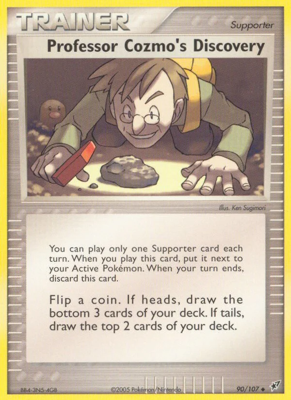 Professor Cozmo's Discovery Pokemon card