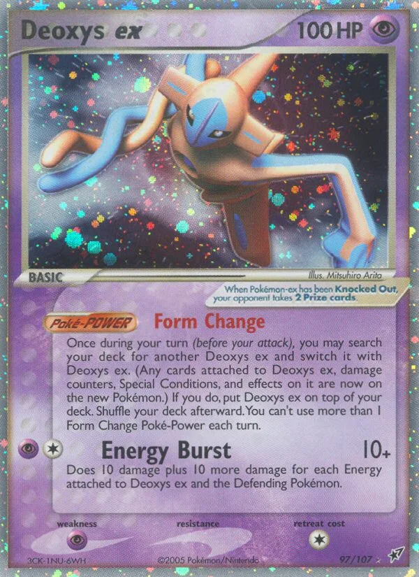 Deoxys ex Pokemon card