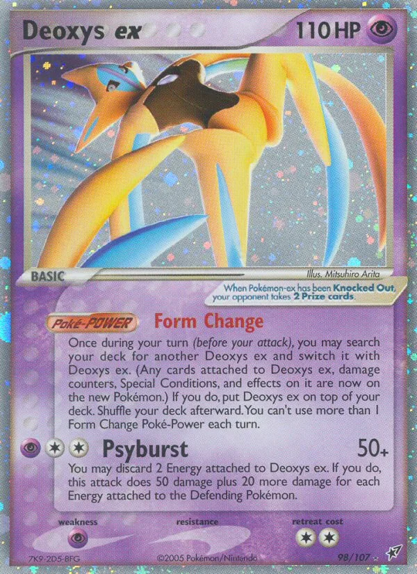Deoxys ex Pokemon card