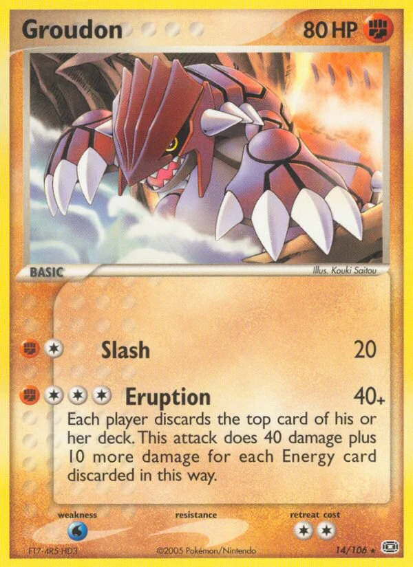 Groudon Pokemon card