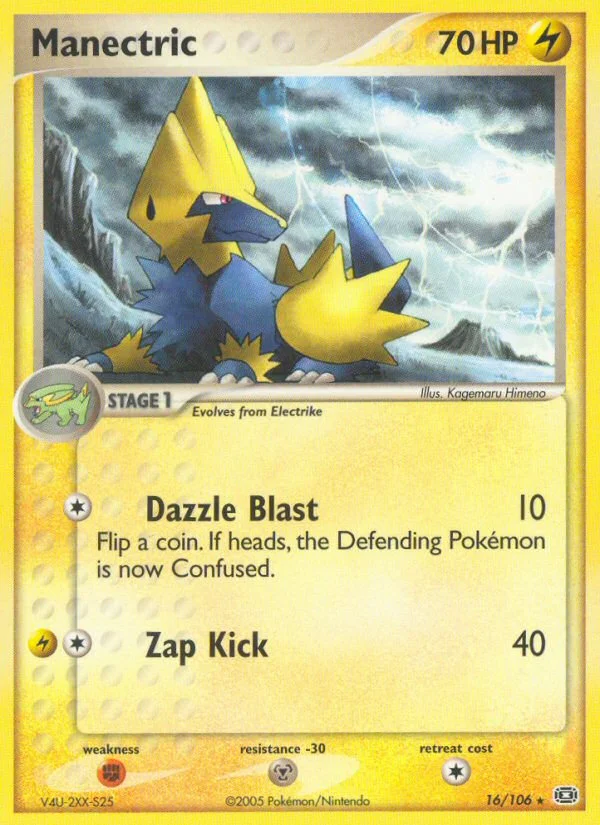Manectric Pokemon card