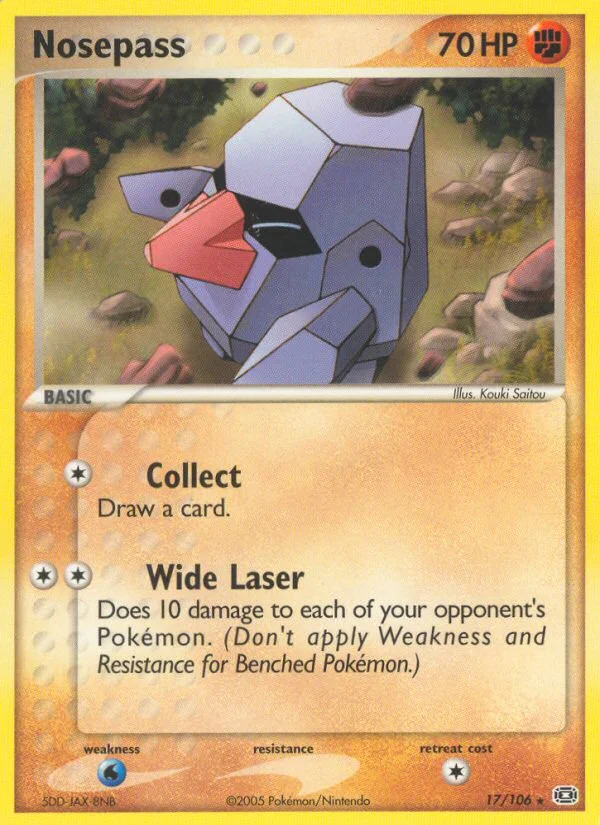 Nosepass Pokemon card