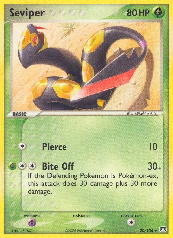 Seviper Pokemon card
