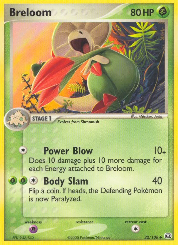 Breloom Pokemon card