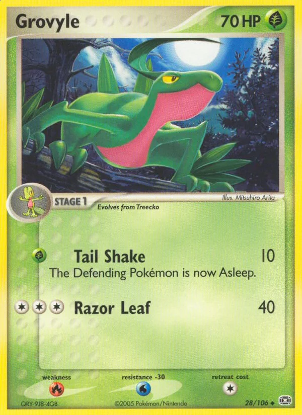 Grovyle Pokemon card