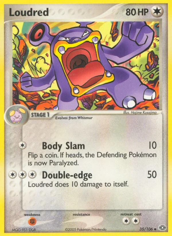 Loudred Pokemon card