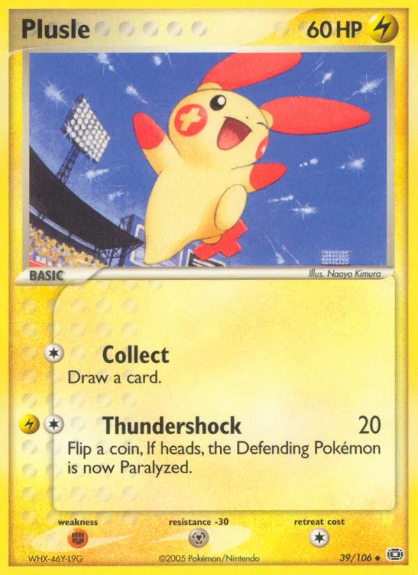 Plusle Pokemon card