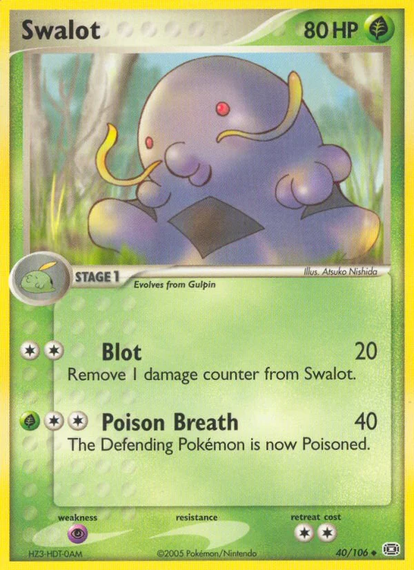 Swalot Pokemon card