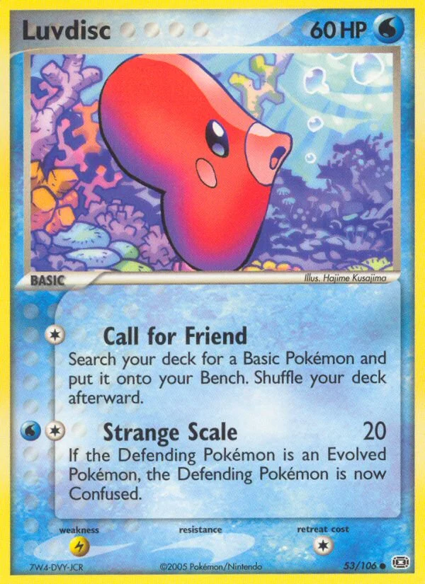 Luvdisc Pokemon card