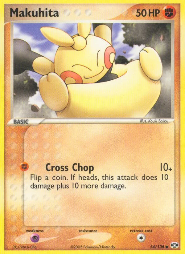 Makuhita Pokemon card