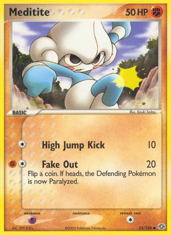 Meditite Pokemon card