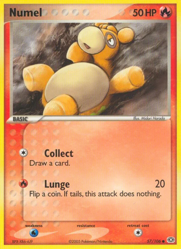 Numel Pokemon card