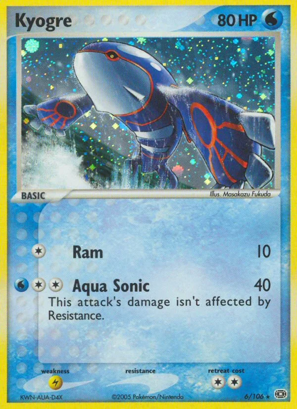 Kyogre Pokemon card