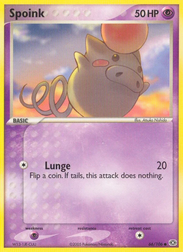 Spoink Pokemon card