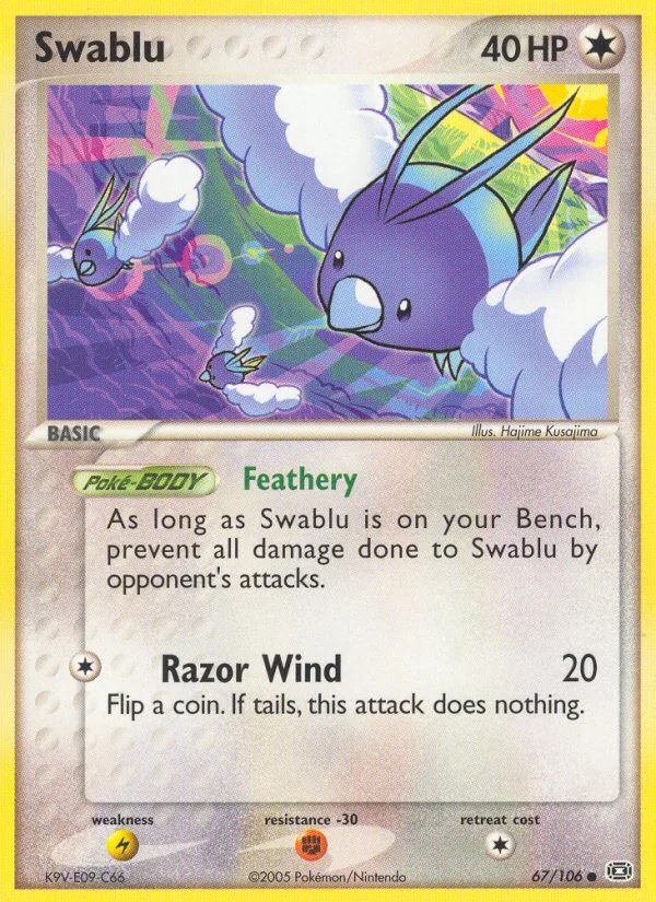 Swablu Pokemon card