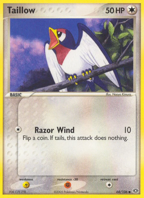 Taillow Pokemon card