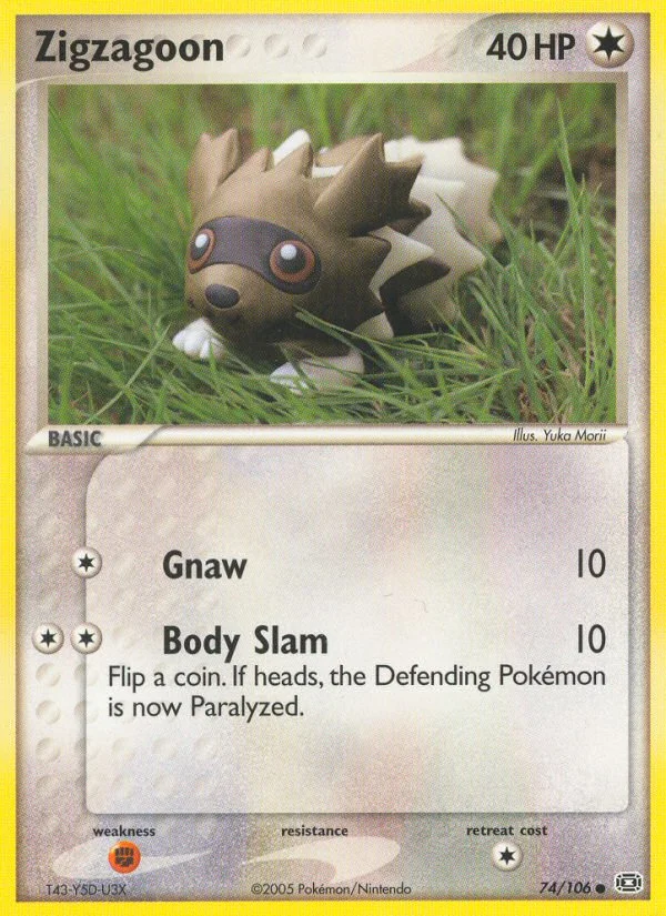 Zigzagoon Pokemon card