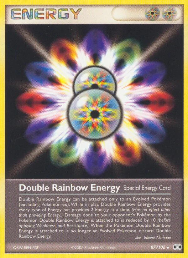 Double Rainbow Energy Pokemon card