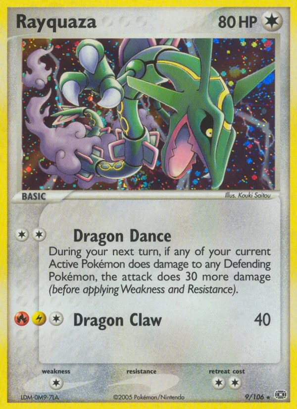 Rayquaza Pokemon card