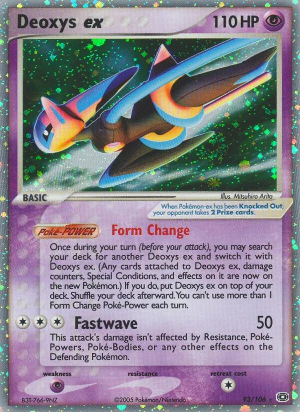 Deoxys ex Pokemon card