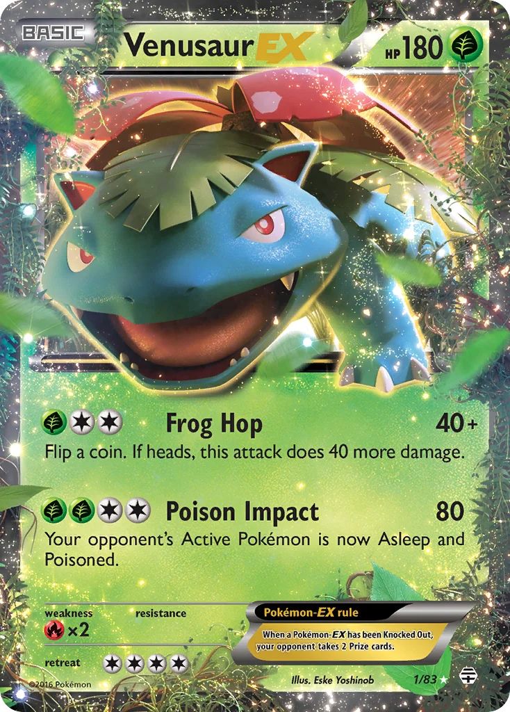 Venusaur-EX Pokemon card