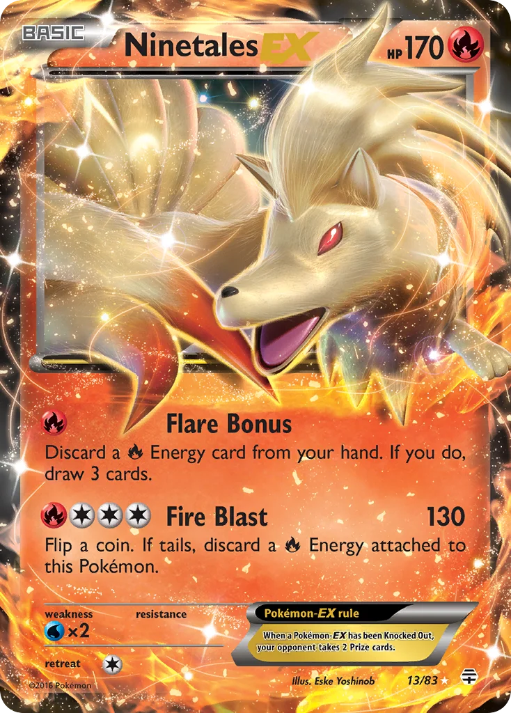 Ninetales-EX Pokemon card