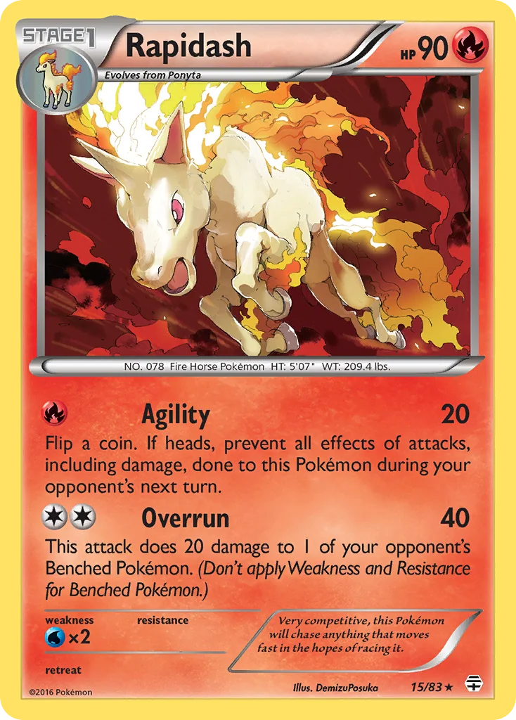 Rapidash Pokemon card