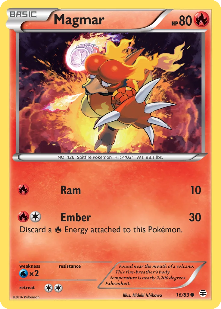 Magmar Pokemon card