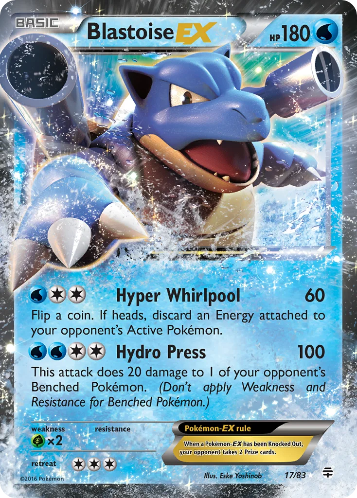 Blastoise-EX Pokemon card