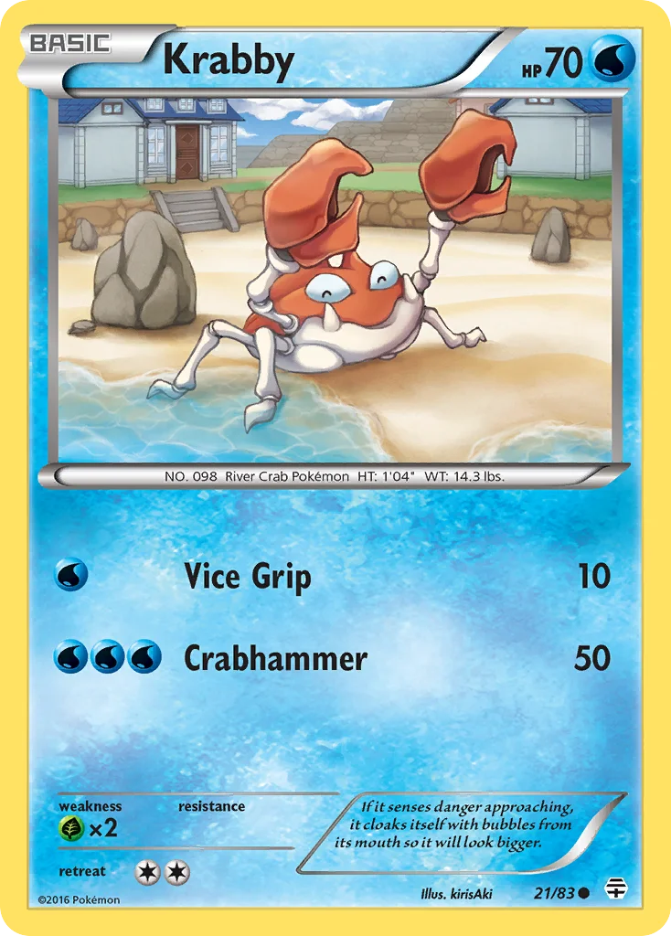 Krabby Pokemon card