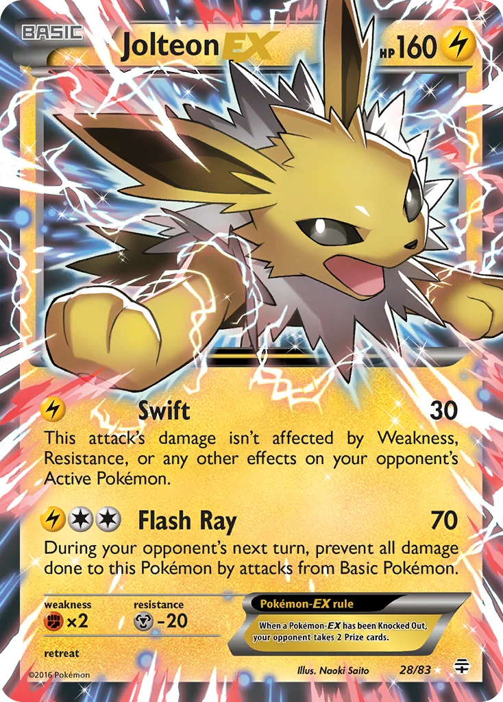 Jolteon-EX Pokemon card