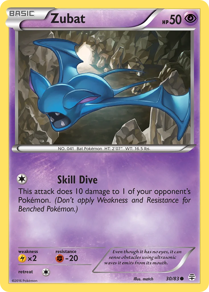 Zubat Pokemon card