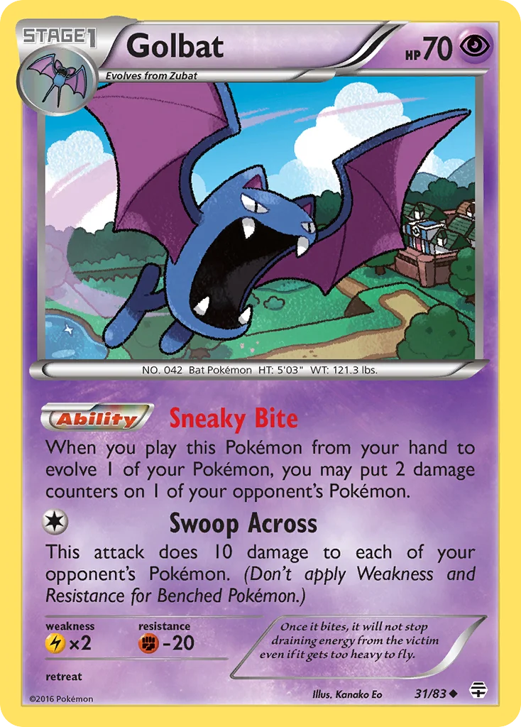 Golbat Pokemon card