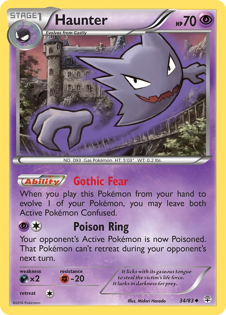 Haunter Pokemon card