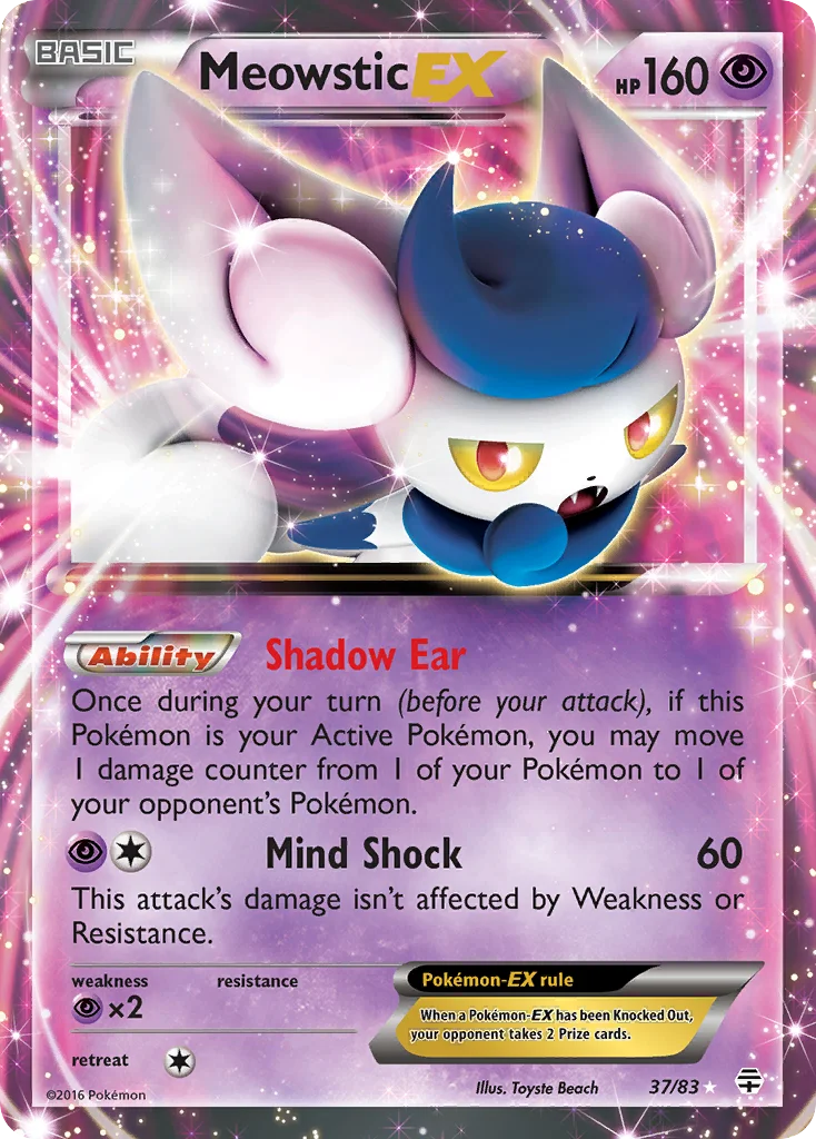 Meowstic-EX Pokemon card
