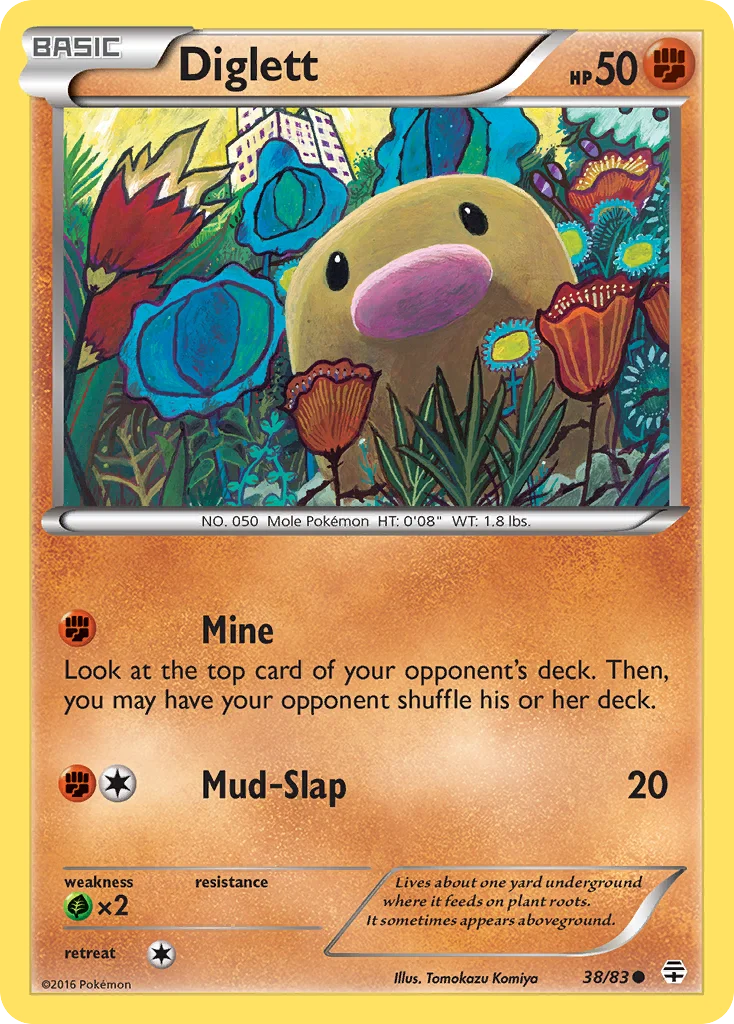 Diglett Pokemon card