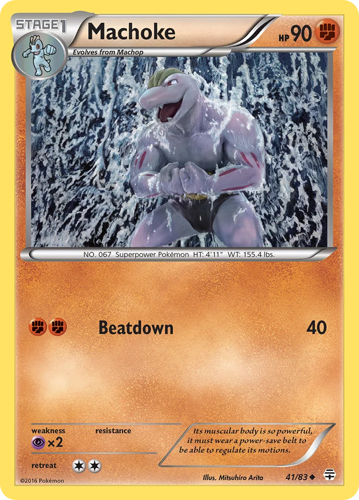 Machoke Pokemon card