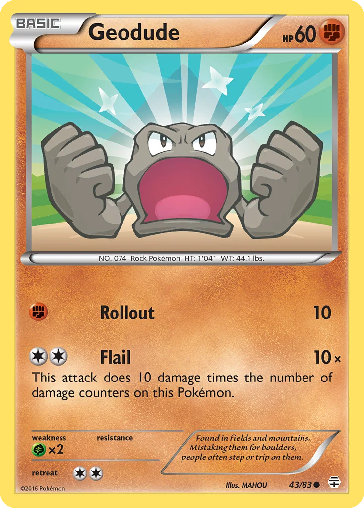 Geodude Pokemon card