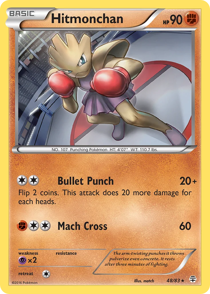 Hitmonchan Pokemon card