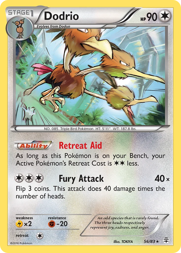 Dodrio Pokemon card