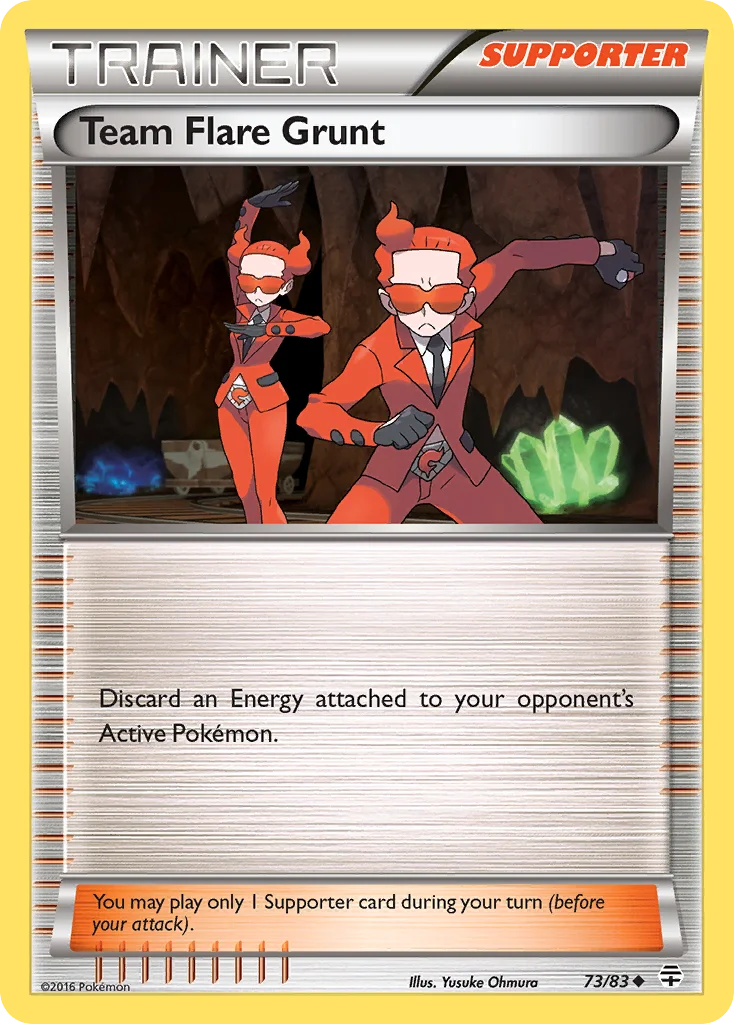 Team Flare Grunt Pokemon card
