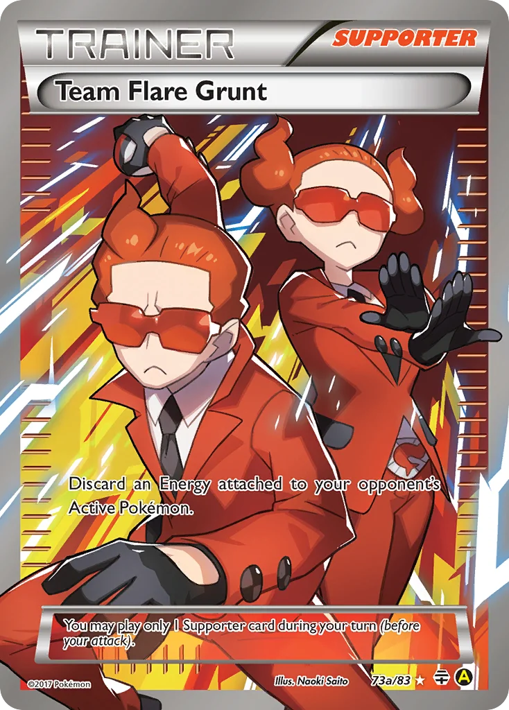 Team Flare Grunt Pokemon card