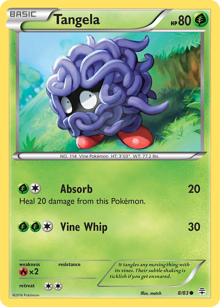 Tangela Pokemon card