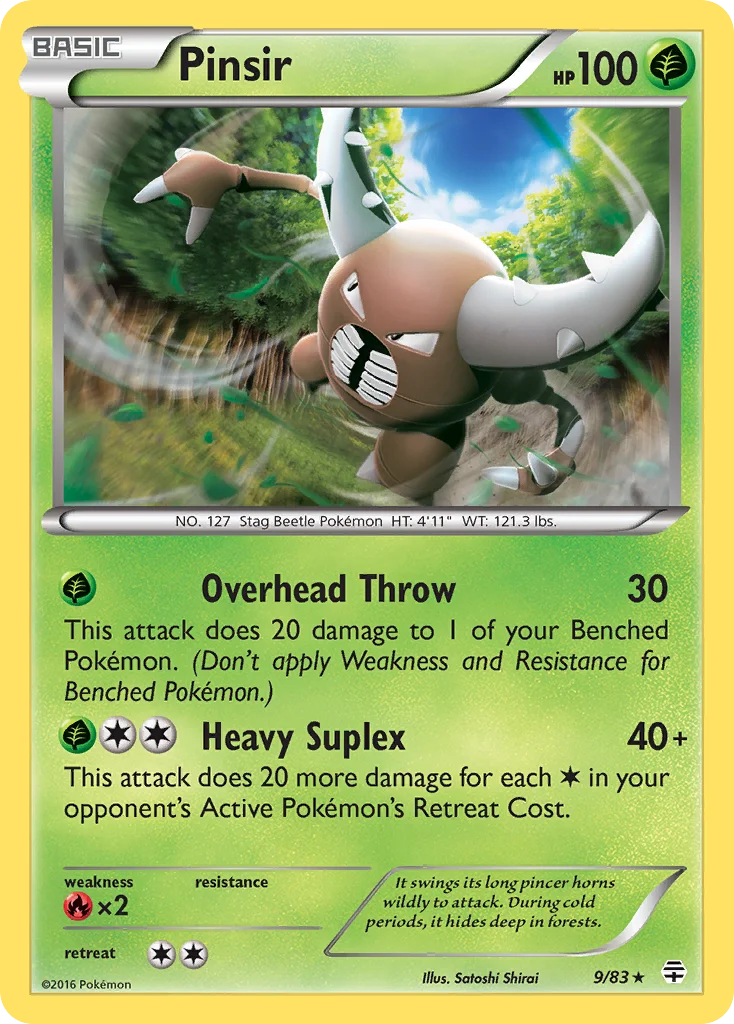 Pinsir Pokemon card