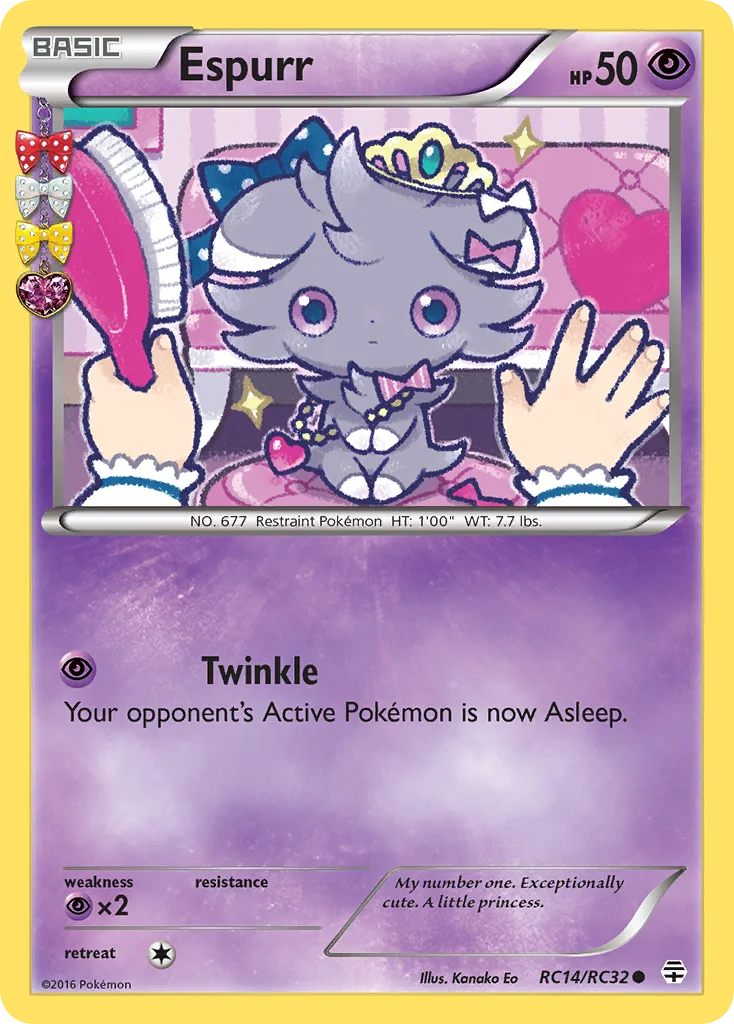 Espurr Pokemon card