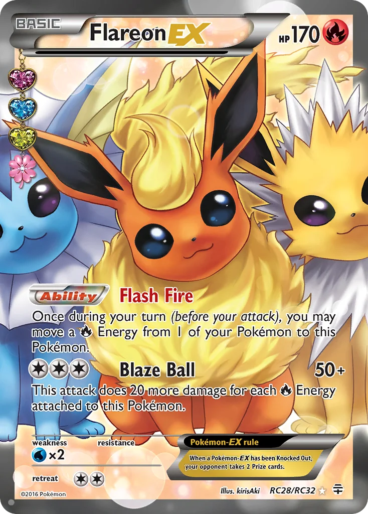 Flareon-EX Pokemon card