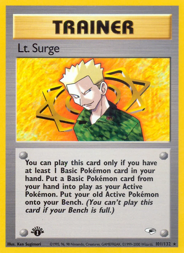 Lt. Surge Pokemon card